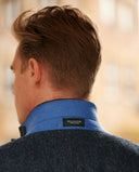 London tweed blazer, Harris Tweed, blå sildebensmønster 610