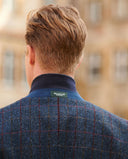 London tweed blazer, Harris Tweed, scottish blue 613