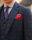 London tweed blazer, Harris Tweed, scottish blue 613