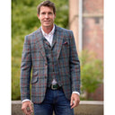 London tweed blazer, Harris Tweed, royal check 619
