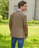 London tweed blazer, Harris Tweed, country herringbone, farve 624