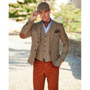 London tweed blazer, Harris Tweed, beige med prince of wales tern 625