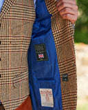 London tweed blazer, Harris Tweed, beige med prince of wales tern 625