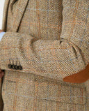 London tweed blazer, Harris Tweed, sand sildebensmønster 629