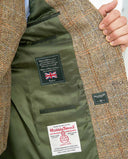 London tweed blazer, Harris Tweed, sand sildebensmønster 629