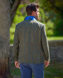 London tweed blazer, Harris Tweed, green castle houndstooth 636