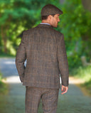 London tweed blazer, Harris Tweed, highland green herringbone farve 643