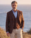 London tweed blazer, Harris Tweed, lords overcheck farve 672