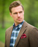 London tweed blazer, Harris Tweed, tweed shadow melange 692