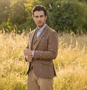 London tweed blazer, Harris Tweed, herringbone check, farve 696