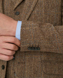 London tweed blazer, Harris Tweed, herringbone check, farve 696
