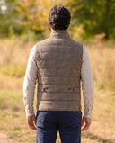 Miltown quilted vest - brun houndsthooth