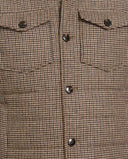 Miltown quilted vest - brun houndsthooth
