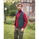 Wales tweed vest, Harris Tweed, blue multi check 615