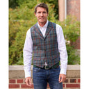 Wales tweed vest, Harris Tweed, royal check 619