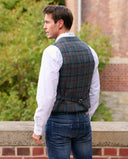 Wales tweed vest, Harris Tweed, royal check 619