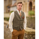 Wales tweed vest, Harris Tweed, tweed shadow