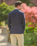 London blazer, ren silke, marineblå, farve 10