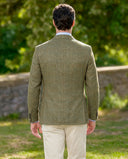 London blazer, ren silke, grøn, farve 6054