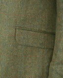 London blazer, ren silke, grøn, farve 6054