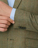 London blazer, ren silke, grøn, farve 6054