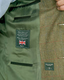 London blazer, ren silke, grøn, farve 6054