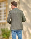 London blazer, ren silke, grøn, farve 8162