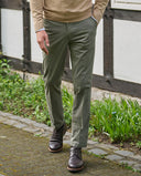 Jones chinos bukser, bomuldsstretch, oliven grøn