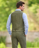 Wales sommer vest, hør, grøn, farve 30