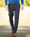 Miller tweed bukser, Harris Tweed, scottish blue, farve 613