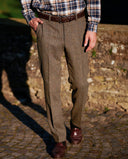 Miller tweed bukser, Harris Tweed, evergreen, farve 670