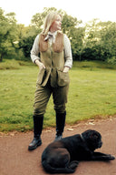 Combrook Ladies Tweed Shooting Waistcoat, Grove