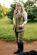Combrook Ladies Tweed Shooting Waistcoat, Grove