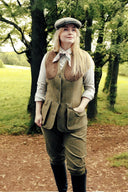 Combrook Ladies Tweed Shooting Waistcoat, Grove