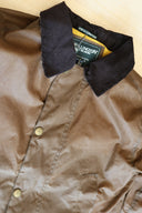 Starberg mens summer oilskin jacket, brun m. gult for