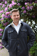 Huntly Waxed Canvas Utility Overshirt, midnatsblå