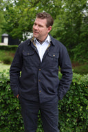 Huntly Waxed Canvas Utility Overshirt, midnatsblå