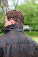 Starberg mens summer oilskin jacket, gult for, hunter brown tern