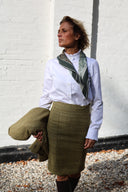 Winslow Ladies Derby Tweed Skirt, lys salvie