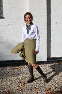 Winslow Ladies Derby Tweed Skirt, lys salvie