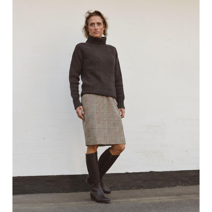 Pencil Skirt nederdel Harris Tweed, prince of wales mønster