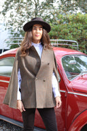 Surrey Ladies Tweed Cape, field maple