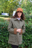 Delaney Women's Light Wax Cotton Utility Jacket, grøn