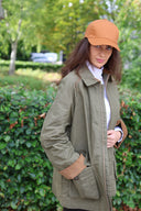 Delaney Women's Light Wax Cotton Utility Jacket, grøn