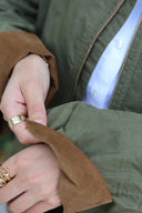Delaney Women's Light Wax Cotton Utility Jacket, grøn