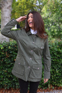 Hudson Womens Chino Field Jacket jakke, kelp grøn