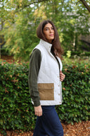 Clashmore Women's Quilted Vest, bone hvid