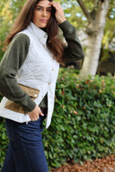 Clashmore Women's Quilted Vest, bone hvid
