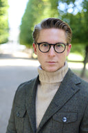 Oban Roll Neck rullekravesweater, Sandstorm lys camel, Geelong lammeuld