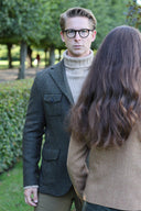Oban Roll Neck rullekravesweater, Sandstorm lys camel, Geelong lammeuld
